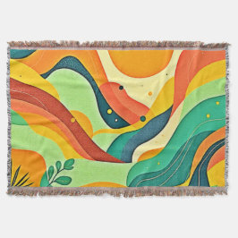 Varm Abstrakt, flöde Filt