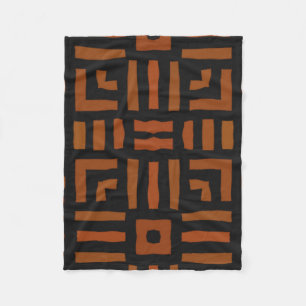 Varm African Geometric Tribal Design Fleecefilt