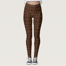 Varm afrikansk stamdesign leggings