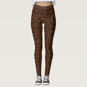 Varm afrikansk stamdesign leggings