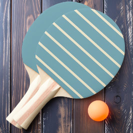 Varm Aqua Eftermiddag Randig och enfärgad Pingisracket