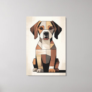 Varm Beagle-moasik  Canvastryck