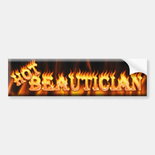 varm beautician bildekal