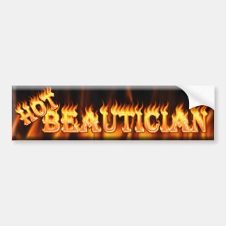 varm beautician bildekal