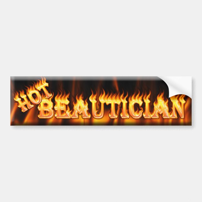 varm beautician bildekal (Framsidan)