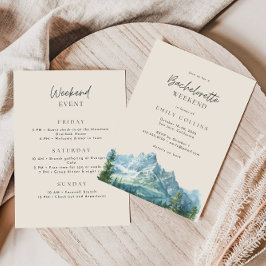 Varm Beige Bergsland Möhippa Helg Inbjudningar