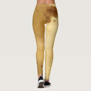 Varm beige Rodeo för genomkörare för Leggings