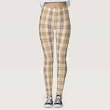 Varm Beige Rutig Linneväv med Vävar