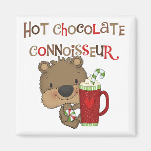 Varm björn för chokladConnoisseurpojke Magnet
