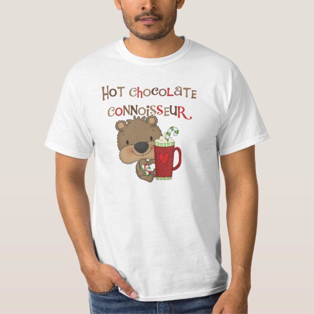 Varm björn för chokladConnoisseurpojke T Shirt (Framsida)