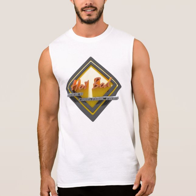 Varm Bod under konstruktionsbomull Sleeveless T Ärmlös Tee (Framsida)