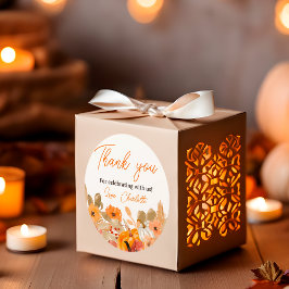 Varm Boho Little pumpkin fall babydusch Runt Klistermärke