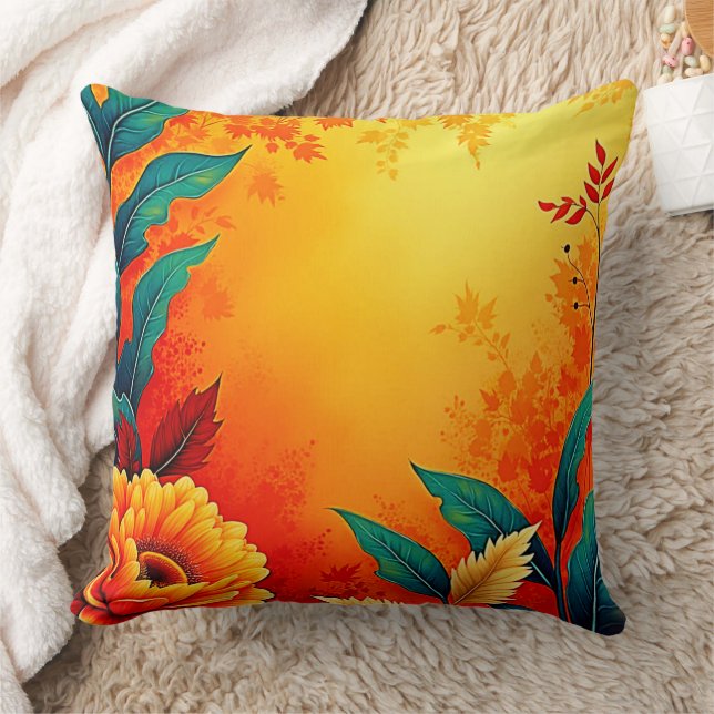 Varm botaniskt Bloom Kudde (Filt)