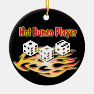 Varm Bunco spelare Julgransprydnad Keramik
