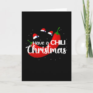 Varm Chilipeppar Juldesign, Unisex Kort