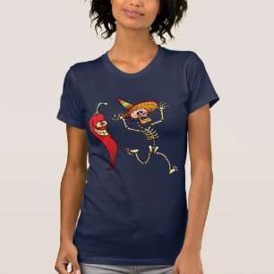 Varm Chilipepparmardröm för ett mexicanskt skele T-shirt