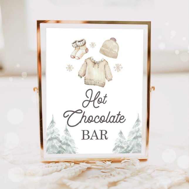 Varm Choklad Bar Kakao Baby Det Är Kallt Utomhus Poster (Skapare uppladdad)