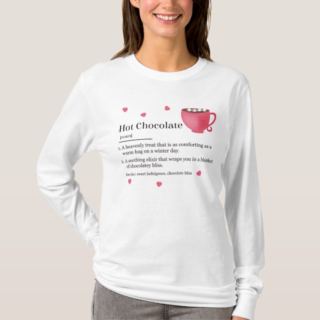 Varm Choklad Definition T Shirt (Framsida)
