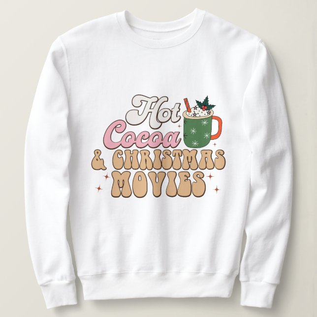 Varm choklad & julfilmer t shirt (Design framsida)