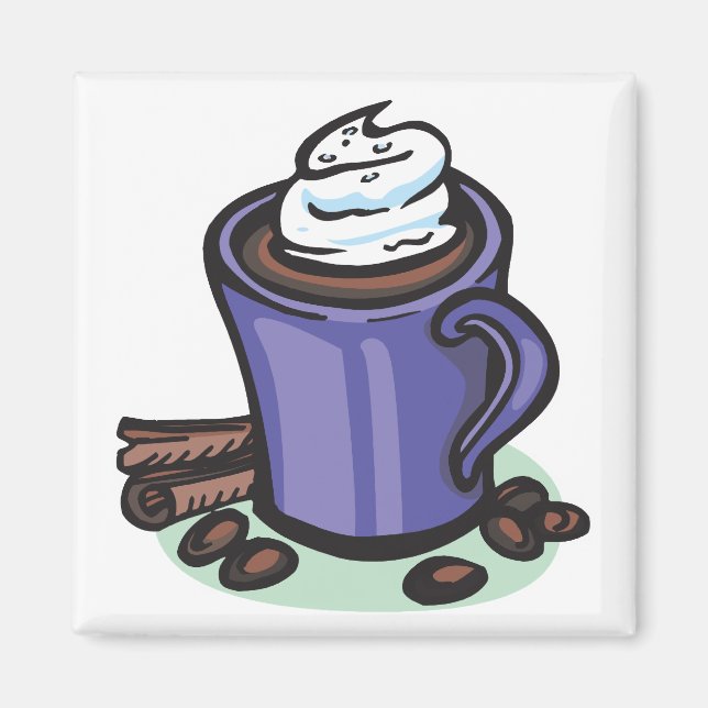 varm choklad kakao magnet (Framsidan)