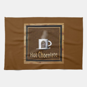 Varm choklad kökshandduk