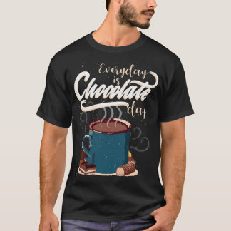 Varm choklad-konst för choklad-dagen. t shirt