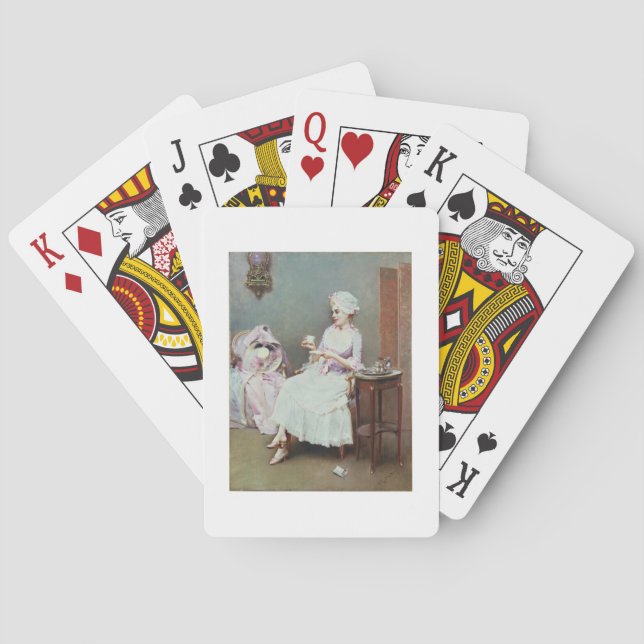 Varm choklad (olja på kanfas) spelkort (Baksidan)