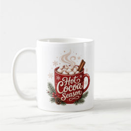 Varm choklad-säsong mysig vinter jul kaffemugg