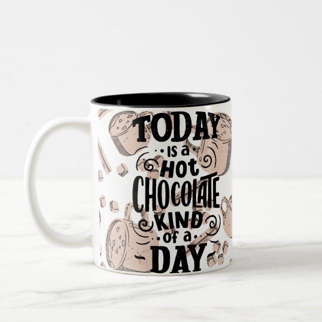 Varm Choklad Slags Dag Två-Tonad Mugg (Vänster)