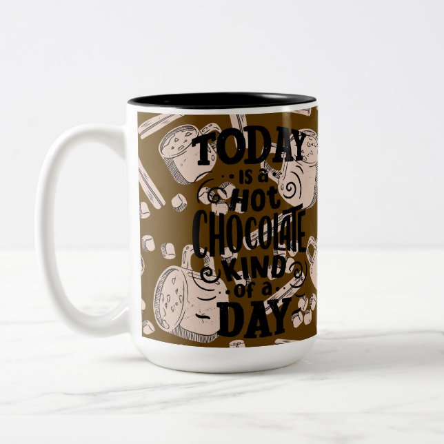 Varm Choklad Slags Dag Två-Tonad Mugg (Vänster)