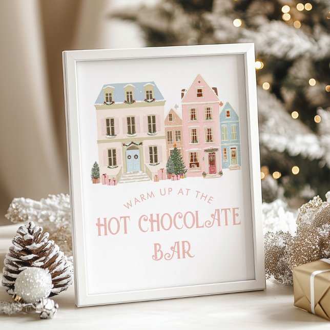 Varm chokladbar Julby Baby Shower Poster (Skapare uppladdad)