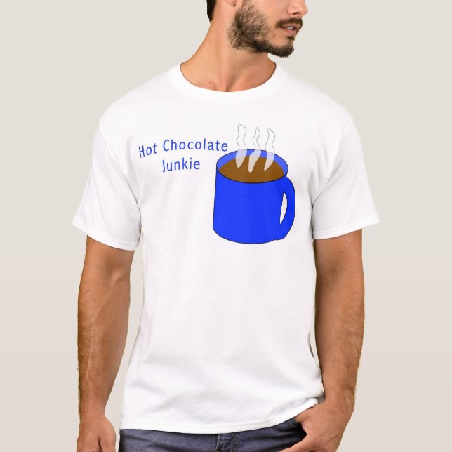 Varm chokladknarkare t-shirt (Framsida)