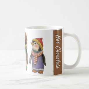 Varm chokladpingvinmugg kaffemugg