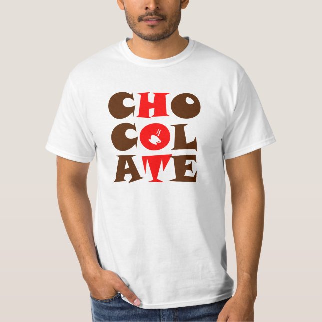 Varm chokladT-tröja T-shirt (Framsida)