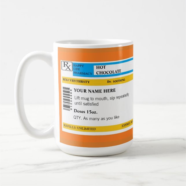 Varm Chooclate receptmugg Kaffemugg (Vänster)