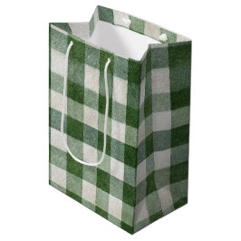 Varm Crème Grön Plaid Ränder Jul