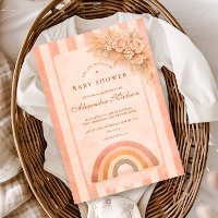 Varm Desert Boho Regnbåge Bebis Shower