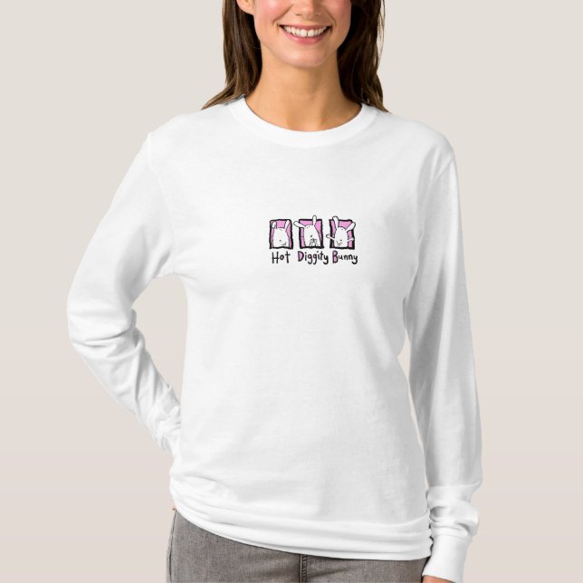 Varm Diggity kanin T-shirt (Framsida)