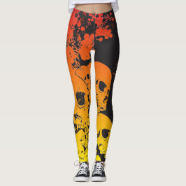 Varm döskallardamasker leggings