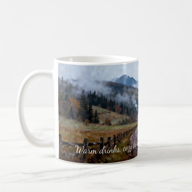Varm dryck och ännu varmare vänner kaffemugg (Vänster)