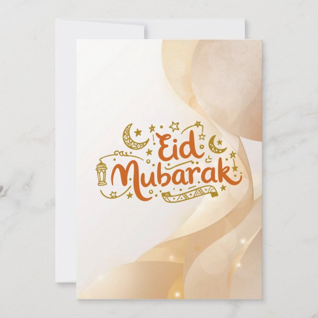 Varm Eid-firande Design Julkort (Framsida)