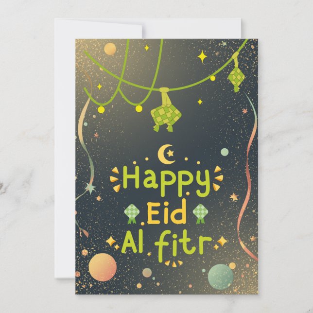 Varm Eid-firande Design Julkort (Framsida)