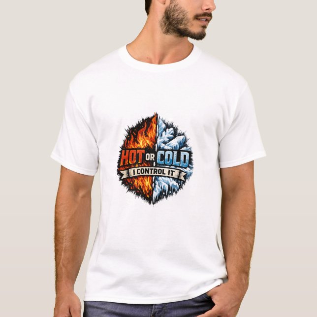 Varm eller Kall Jag Styr Det VVS T Shirt (Framsida)