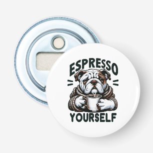 Varm Espresso Bulldog - Mysig Kaffe Flasköppnare