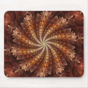 Varm Färg, Modern Abstrakt Fractal Art Mönster Musmatta