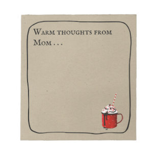 Varm Finare Hett Chocolate Thoughts Anteckningsblock