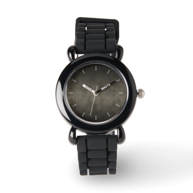 Varm grå gotisk ombre bakgrundskonst armbandsur (Framsida)
