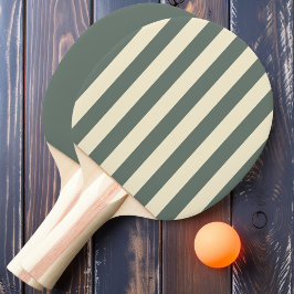 Varm Grå Polotröja med Randiga och Heldragna Mönst Pingisracket