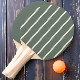 Varm Grå Randig och Enfärgad Pingisracket