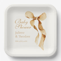 Varm guld banderoll neutral baby shower